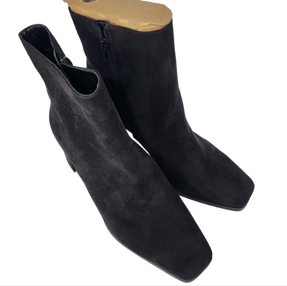 INC International Concepts Dasha Block-heel Booties Black 7 - Picture 3 of 4